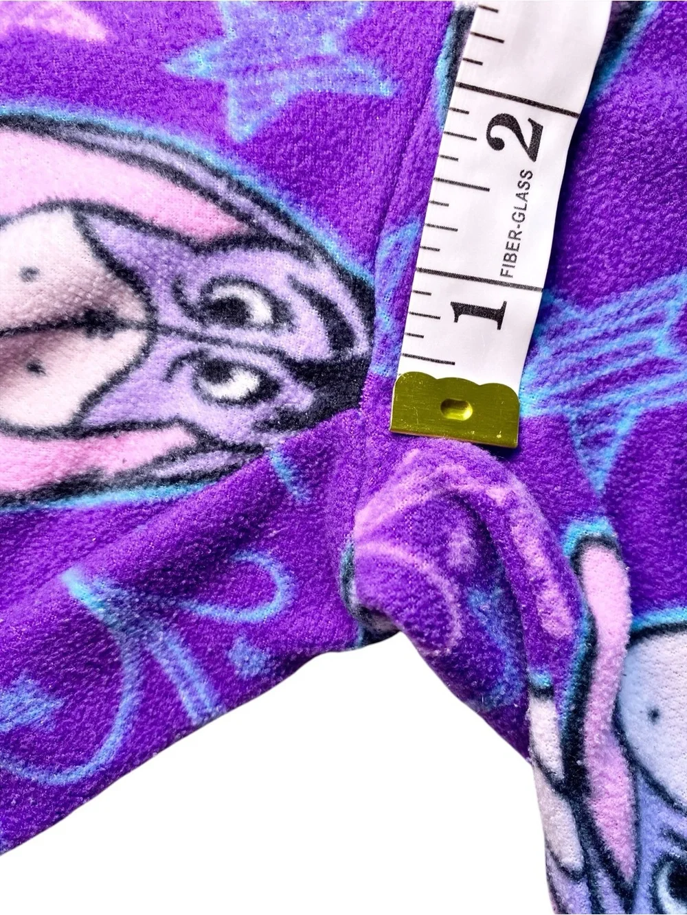 Disney Eeyore Purple Fleece Lounge Sleep Pants All Over Print Stars Size Large - Picture 7 of 10